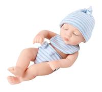 Bambole Set, Mini Bambole Reborn Lavabili Mini Bambole Rinate in morbido vinile Bambino Bambola Fatto a Mano Morbido Bambola Bambole con Vestiti Regalo per Bambini Ragazza