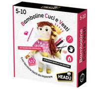 Headu Bamboline Cuci E Vesti Con Tecniche Facili Da Imparare It56918 Gioco Art & Craft Per Bambini 4-8 Anni Made In Italy