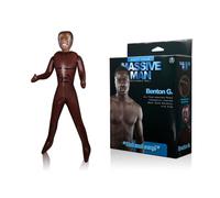 Bambolo Gonfiabile Realistico Sessuale Dildo Lungo 17cm Addio Nubilato Marrone
