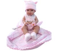 Bambolotto Neonato Mi Bebe NINES D'ONIL Bambola 37cm in vinile Copertina Ciuccio