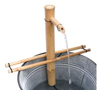 Bamboo Accents Kit fontana d'acqua da 18" - Bambù naturale regolabile e resistente alle rotture, include pompa per uso interno/esterno