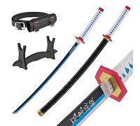 Bamboo Anime Katana Cosplay Sword, Katana Inspired Demon Slayer Sword 105cm/41 pollici Hashira Pillars & Protagonist Katana, una varietà di stili tra cui scegliere (Tomioka Giyuu's Katana JT10654)