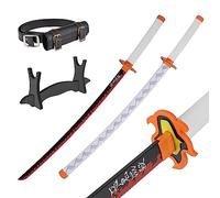 Bamboo Anime Katana Cosplay Sword, Katana Inspired Demon Slayer Sword 105cm/41 pollici Hashira Pillars & Protagonist Katana, una varietà di stili tra cui scegliere (Kyojuro Rengoku's Katana JT10656)
