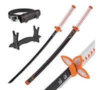 Bamboo Anime Katana Cosplay Sword, Katana Inspired Demon Slayer Sword 105cm/41 pollici Hashira Pillars & Protagonist Katana, una varietà di stili tra cui scegliere (Shinobu Kocho's Katana JT10658BK)