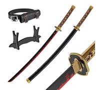 Bamboo Anime Katana Cosplay Sword, Katana Inspired Demon Slayer Sword 105cm/41 pollici Hashira Pillars Protagonist Katana, una varietà di stili tra cui scegliere (Yoriichi Tsugikuni's Katana JT10672)