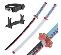 Bamboo Anime Katana Cosplay Sword, Katana Inspired Demon Slayer Sword 105cm/41 pollici Hashira Pillars & Protagonist Katana, una varietà di stili tra cui scegliere (Mitsuri Kanroji's Katana JT10662)
