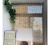 Bamboo Blinds Tapparelle in solamento Tende Avvolgibili Traspiranti per porte finestre Interni ed Esterni Ombreggiatura(90x200 cm/36x79 in)