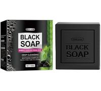 Bamboo Charcoal Facial Soap For Blackhead Removal Body Face Skin Deep Cleaning, Effectively Improve Clogged Pores,Soothing Skin, 100g. (1pcs)
