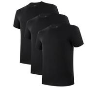 Bamboo Cool Big - Maglietta da Uomo Senza Tag, ComfortSoft, Confezione da 3, Nero, L