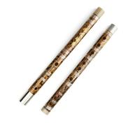 Bamboo Flute Flauto di bambù stampato a doppio inserto 2 toni 6 fori strumenti musicali cinesi professionali in bambù inclusa la custodia per flauto(C KEY)