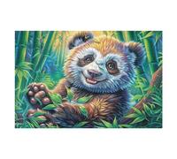 Bamboo Grove Red Panda Puzzle 1000 Pezzi Attività Creativa Indoor Happy Time Per Adulti E Ragazzi in Vacanza Gioco Educativo Rilassamento Pressione Ridotta A Casa 1000 PCS