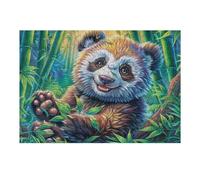 Bamboo Grove Red Panda Puzzle 300 Pezzi Multicolore Paesaggi Classici Happy Time Rompicapo Sfida Difficile Impossibile Giochi Da Tavolo Familiare Regalo Natale 300 PCS