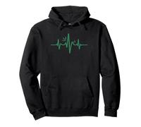 Bamboo Heartbeat Zen Nature Line Art Felpa con Cappuccio
