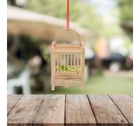 Bamboo Insect Breeding Box Durable Ventilated Cricket Cage Khaki Pet Enclosure