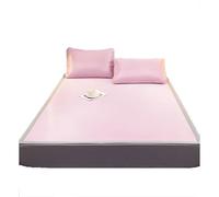 Bamboo Mattress Cover Summer Ice Silk Cool Quilt Cover A-Grade Mother And Baby Fabric Fast Cooling Suitable for Home(Pink,200cm*220cm/68)