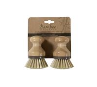 Bamboo Naturals Spazzola per scrub verde