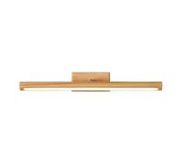 Bamboo Sea Lampada da parete Lampada da parete a LED for specchio da trucco, luce calda for bagno e toletta(Wood color,40cm)
