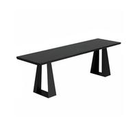 Bamboo Sea Scrivania Scrivania da lavoro in stile semplice e moderno, tavolo lungo con struttura in metallo dietro il divano for ufficio domestico e soggiorno(120CM)
