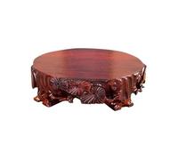 Bamboo Sea Supporto per piante da interno Base for bonsai con radici ellittiche, vasi for fiori, strani oggetti artigianali in pietra, staffa in legno(S)