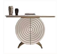 Bamboo Sea Tavolo d'ingresso Consolle moderna stretta con contenitore, tavolino in finto marmo for soggiorno(L)