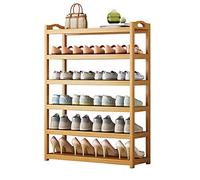 Bamboo Shoe Rack with 7 Layers Sturdy & Sustainable Shoe Storage for Household Multilayer Shoe Shelf with Dustproof Design Portable Shoe Rack for Non Slip nization 90cm (35inch