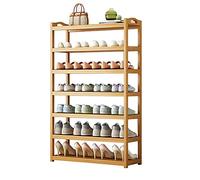 Bamboo Shoe Rack with 8 Layers for Household Shoe Storage Sturdy & Sustainable Dustproof Portable Non Slip 80 cm (31inch)