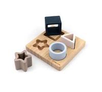 Bamboo & Silicone Puzzle Stella Blu