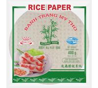 Bamboo Tree Carta di Riso (22 cm) da Utilizzare Negli Involtini Primavera e Fácile da Preparare. Qualità Premium, X 400 grammi