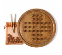 Bamboo Tweezer Drop Activity Board for Seniors - 33 Holes for Fine Motor Practice, Engages Cognitive Function, Reduces Boredom, Soothes Anxiety, Promotes Relaxation, 30cm Diameter