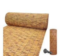 BambooFencing - Baldacchino in bambù per esterni, altezza 50-140 cm, con lacci con cerniera, per la privacy del balcone, per veranda e piscina, 160 x 1500 cm