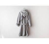 Bamboom Bamboom Accappatoio in Spugna, 2-4 Anni; Soffice Fibra di Bambù Organico, Bathrope Baby 2-4 Y, Grey, 1971005-500 g
