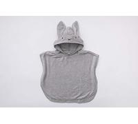 Bamboom Bamboom Accappatoio Poncho con Chiusure a Bottoncino, Soffice Fibra di Bambù Organico, 2 - 4 Anni, Poncho da Bagno in Spugna, Grigio, 1981005 - 500 g