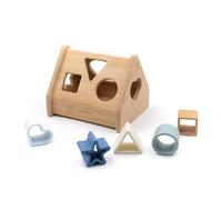 Bamboom Casetta Puzzle in Legno Blu - Gioco Educativo e Sostenibile per Bambini