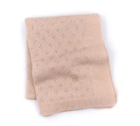 BAMBOOM COPERTINA TRAFORATA ESTIVA LAVORATA A MAGLIA NEONATO 75X100CM ROSA