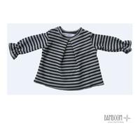 Bamboom - Maglietta a Righe Bambina in Fibra di Bamboo - 1m