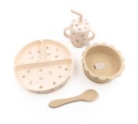 Bamboom Set Bimbo in Silicone Piatto Scodella Cucchiaio Bicchiere Fishes