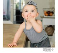 Bamboom - Top Smanicato a Righe in Fibra di Bamboo - 9-12m