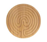 BambooMN - Labirinto in bambù carbonizzato, per meditazione e preghiera, 7 circuiti in stile cretano