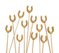 BambooMN Spiedini decorativi in bambù da 9,9 cm, per cocktail, frutta, sandwich, eventi, vacanze, ristoranti o buffet, 100 pezzi