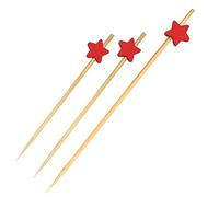 BambooMN Spiedini decorativi in bambù per cocktail e panini, 9,9 cm, per feste, feste, ristoranti, buffet, 1000 pezzi