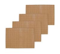 BambooMN Tovaglietta in bambù/tappetino per sushi - 45,7 x 33 cm - marrone, 4 pezzi