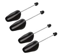 Bamboopack 2 paia di dilatatori per scarpe da adulto, lunghezza regolabile, per scarpe e stivali, per donne e uomini, colore nero, Nero , Men