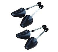 Bamboopack 2 paia di estensori per scarpe da adulto, lunghezza regolabile, supporto per scarpe per donne e uomini, colore nero, Nero , Women