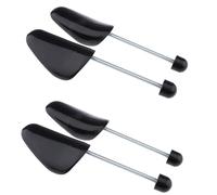 Bamboopack 2 paia di scarpe da donna, lunghezza regolabile, per adulti, supporto per stivali, con molla di tensione, pratico modellatore per scarpe, supporto automatico, strumento modellante, Nero ,
