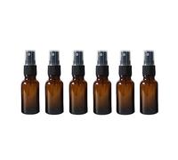 Bamboopack 6 PZ 15ml/0.5oz Bottiglie di Vetro Ambra Vuote Ricaricabili Fine Mist Spray Bottiglie Mini Travel Size Contenitore di Stoccaggio per Aromaterapia Essenziale Profumo Spray Cosmetico