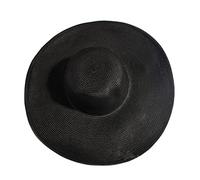Bamboopack Cappello estivo a tesa larga Floppy delle donne Cappello di paglia pieghevole Parasole allaperto Cappello da spiaggia a tesa larga per la vita quotidiana Festa di viaggio