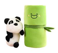Bamboos Panda Peluche Peluche Panda Bamboos - Kid Toy Cartoon Anime Doll - Animale di peluche comodo e confortevole squisito per ragazzi, ragazze di compleanno al tramonto