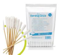 BambooStick Bastoncini con cotone per pulire le orecchie dei cani L/XL, confezione da 50 pezzi