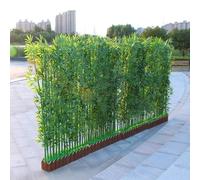 Bambù Artificiale Da 1/1,5/1,8/2 M, Piante Di Bambù Finto Con Fioriera In Legno, Decorazione Realistica Per Spazi Interni/esterni(100cm/39.4in,H 1m/39.4in)