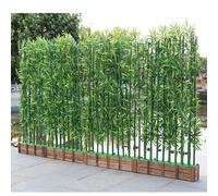 bambù Finto, Alberi di bambù Artificiali all'aperto, Resistente ai Raggi UV e a Tutte Le Condizioni atmosferiche,per Il Giardino del Patio dell'hotel,1.5m-80cmWoodBase